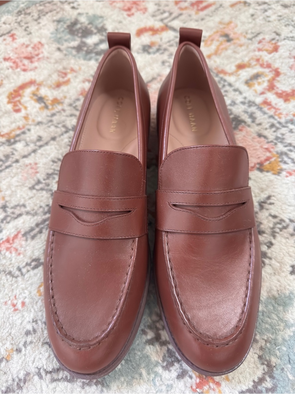 Cole Haan Woman’s Stassi Penny Loafer DK Mahogany Pull Tab Sz 9 MSRP $165 NWOT - Picture 7 of 13